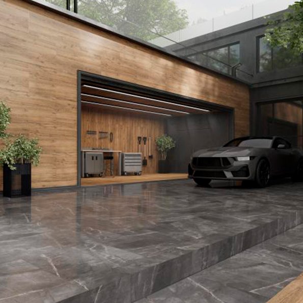 Monet Dark Grey Wand- & Bodenfliese – Bild 2