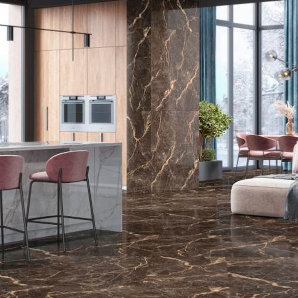 Mauree Brown Wand- & Bodenfliese – Bild 2