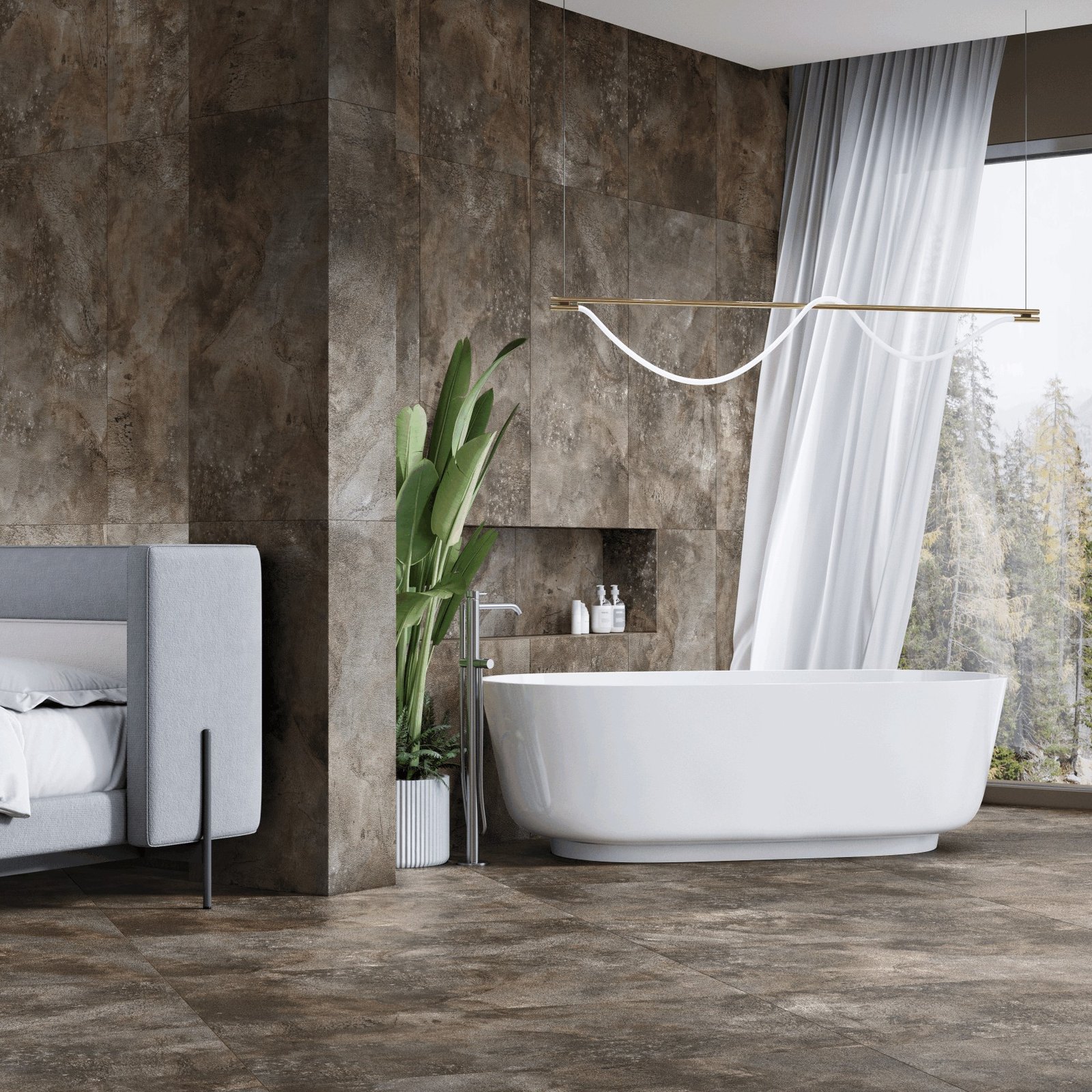 Iron Wand- & Bodenfliese – Bild 2