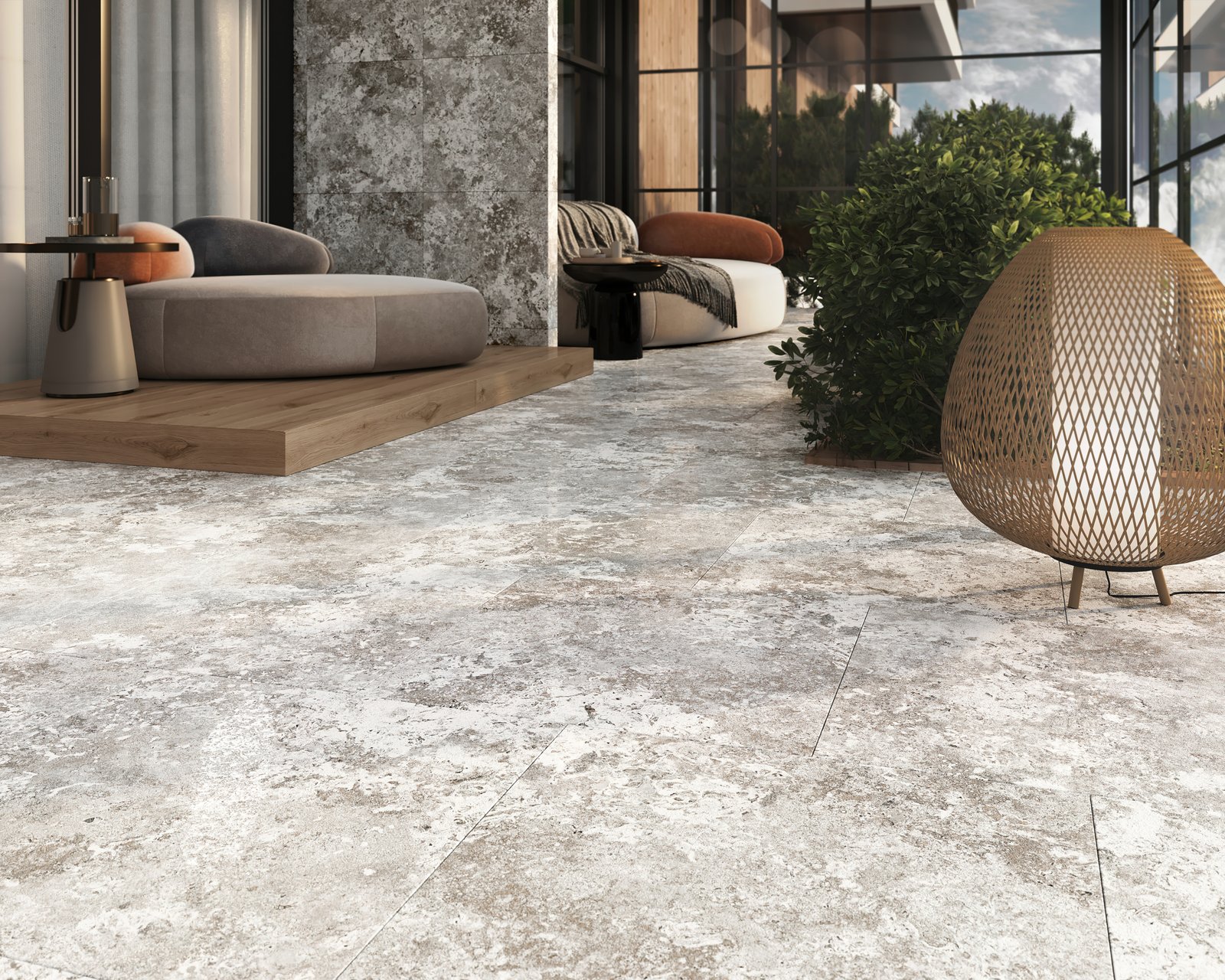 Rapolano Light Grey Wall and floor tiles - Image 3