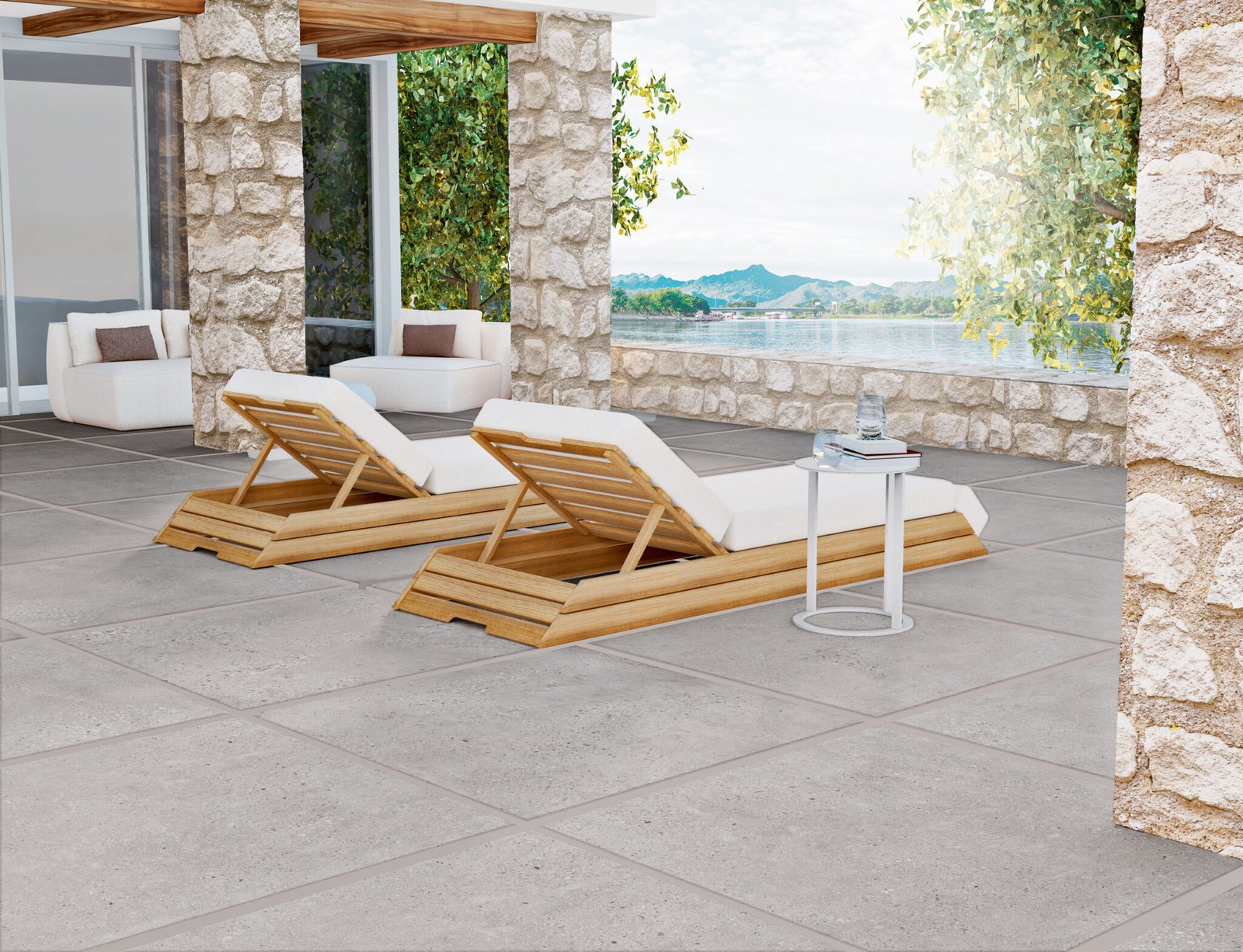 PROMENADE CENDRE ANTI-SLIP Terrassenfliesen – Bild 2